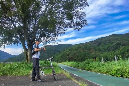 滋賀県高島市で自転車観光本の執筆のための調査走行を繰り返す